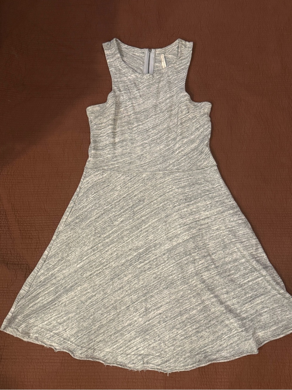 Classic Heather Gray Sleeveless Fit & Flare Dress